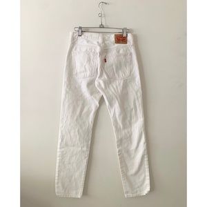 Levi’s White Distressed 501’s Jeans Sz 24